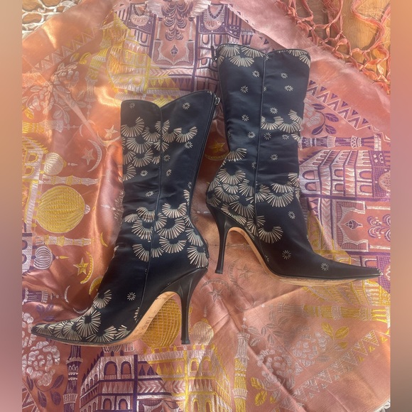 Jimmy Choo Silk Boots - Picture 2 of 8